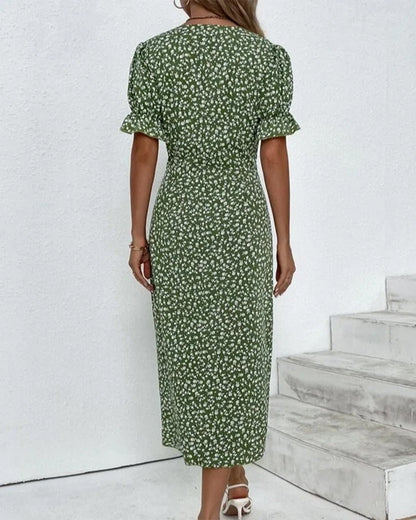 Ellaine | Floral summer dress with tummy coverage