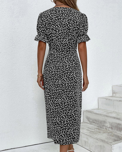 Ellaine | Floral summer dress with tummy coverage