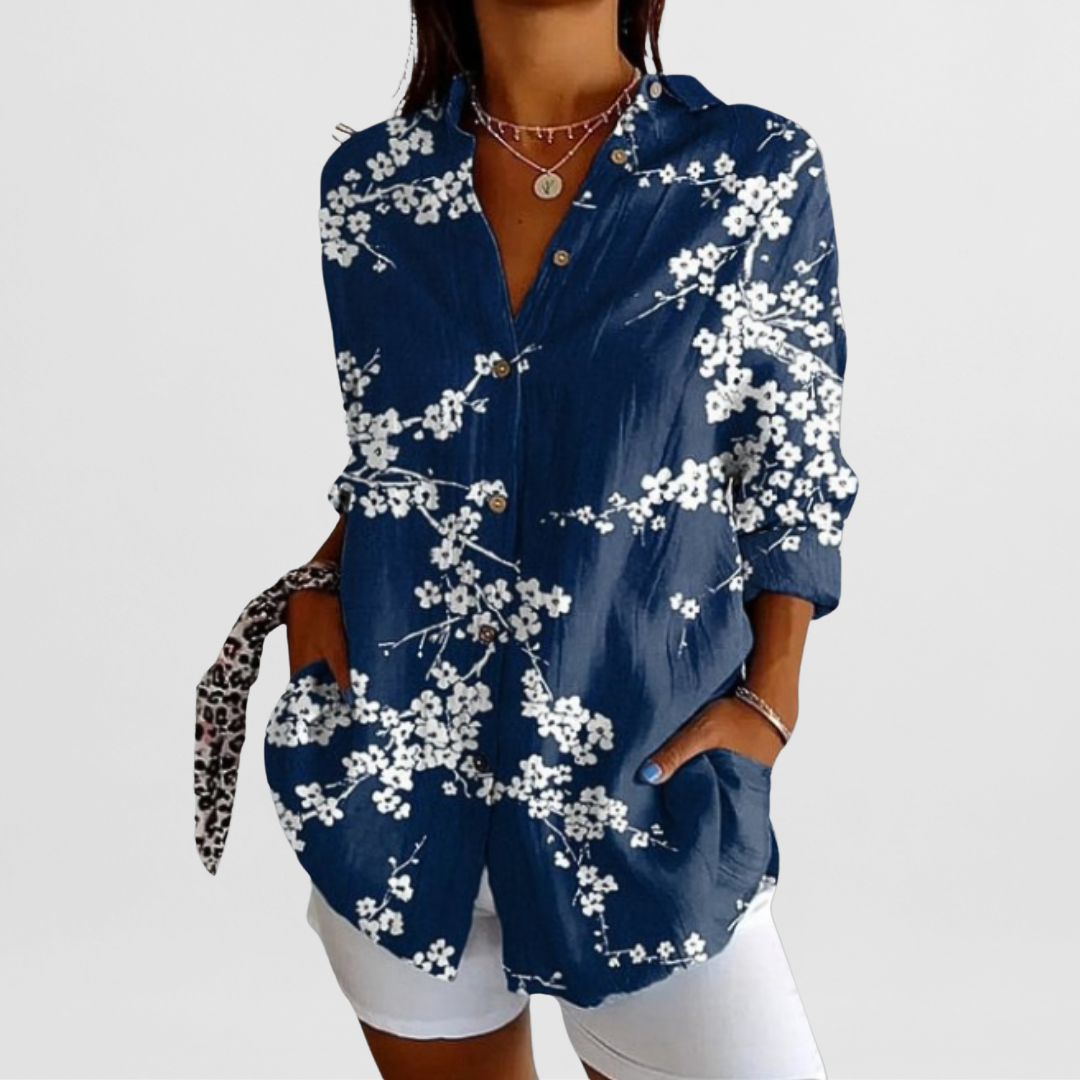 Hilda | Elegant Vintage Floral Blouse