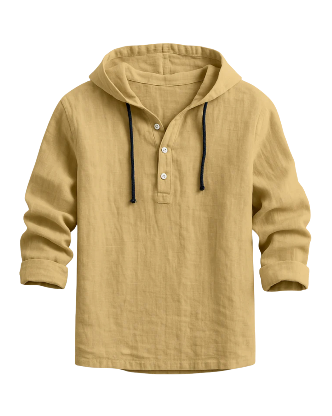 Len | Luxury Linen Hooded Shirt