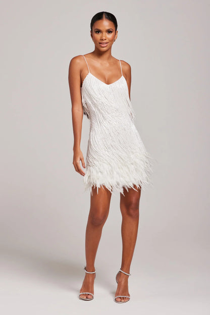 Brielle | Feather Mini Dress