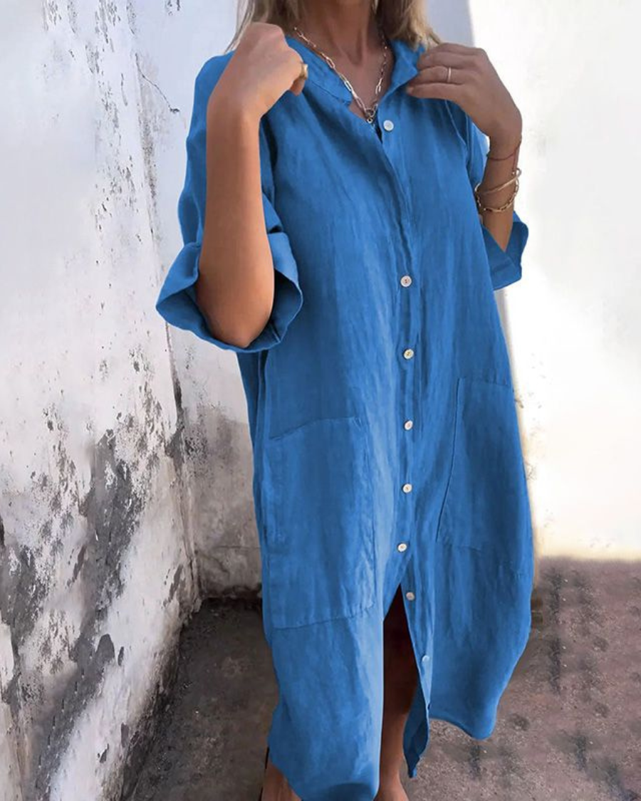 Fiona | Boho Shirt Dress