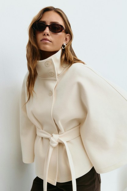 Emily | Belted Cape Jacket