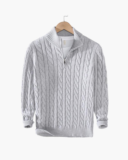Lorenzo | Zipped Cable Sweater