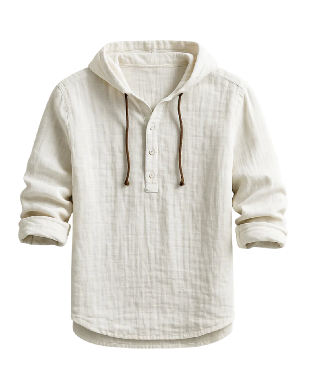 Len | Luxury Linen Hooded Shirt