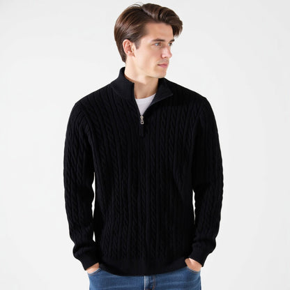 Lorenzo | Zipped Cable Sweater