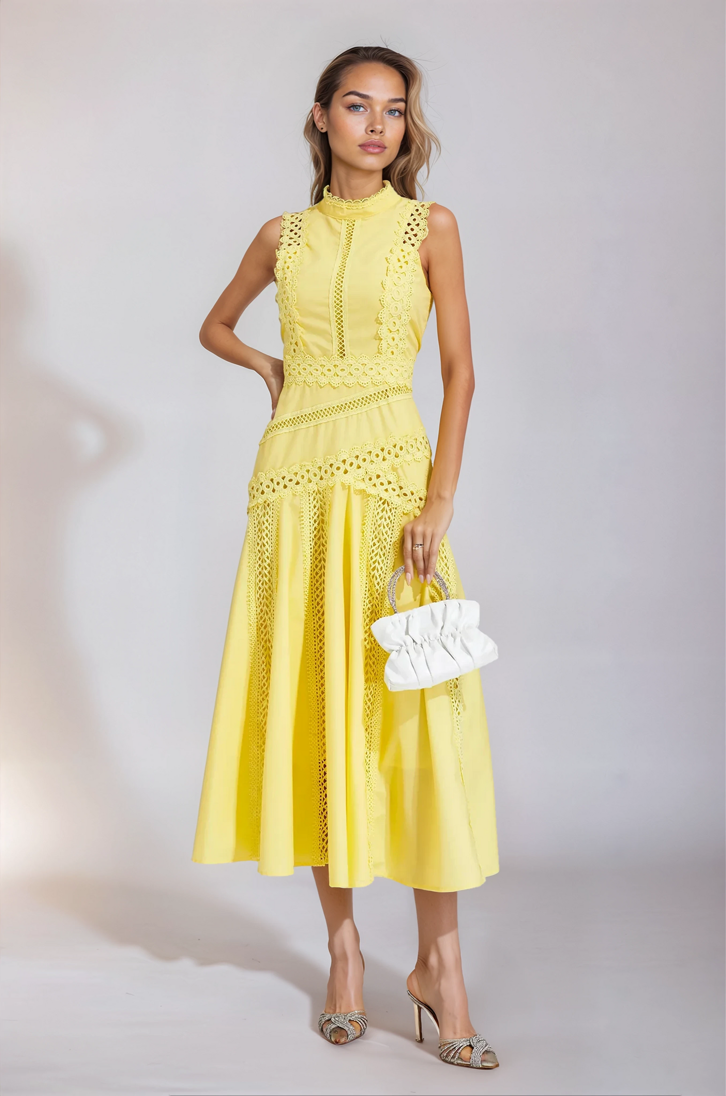 Lisette | Sleeveless Lace Dress