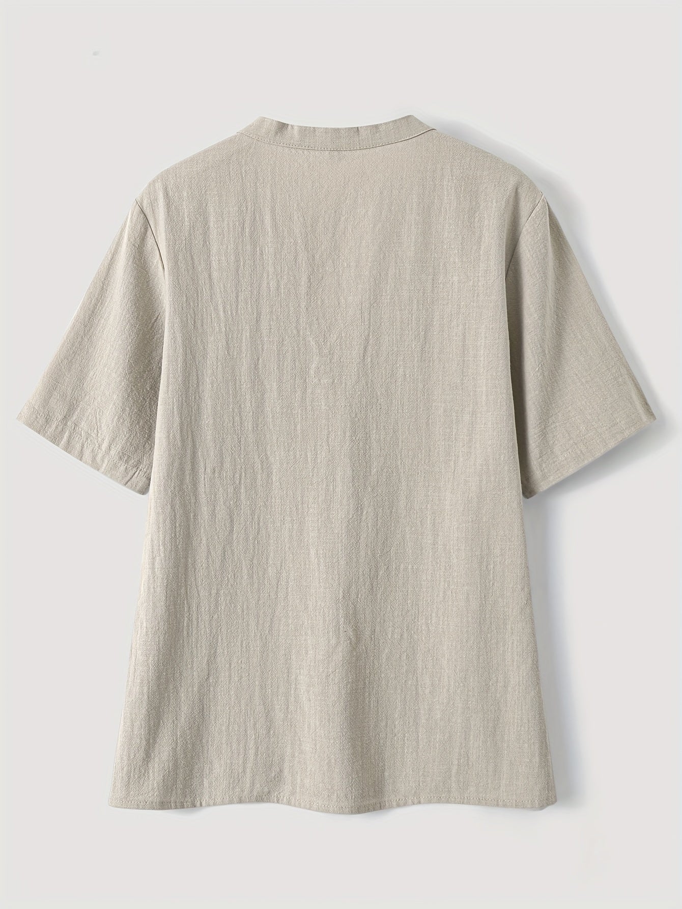 Sharron - Elegant V-Neck Blouse With Button Up