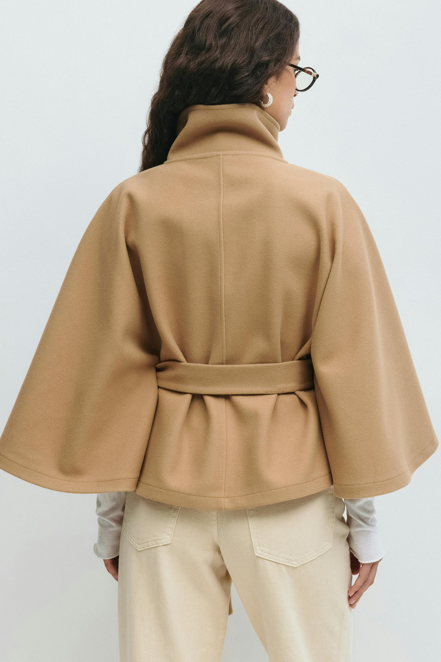 Emily | Belted Cape Jacket