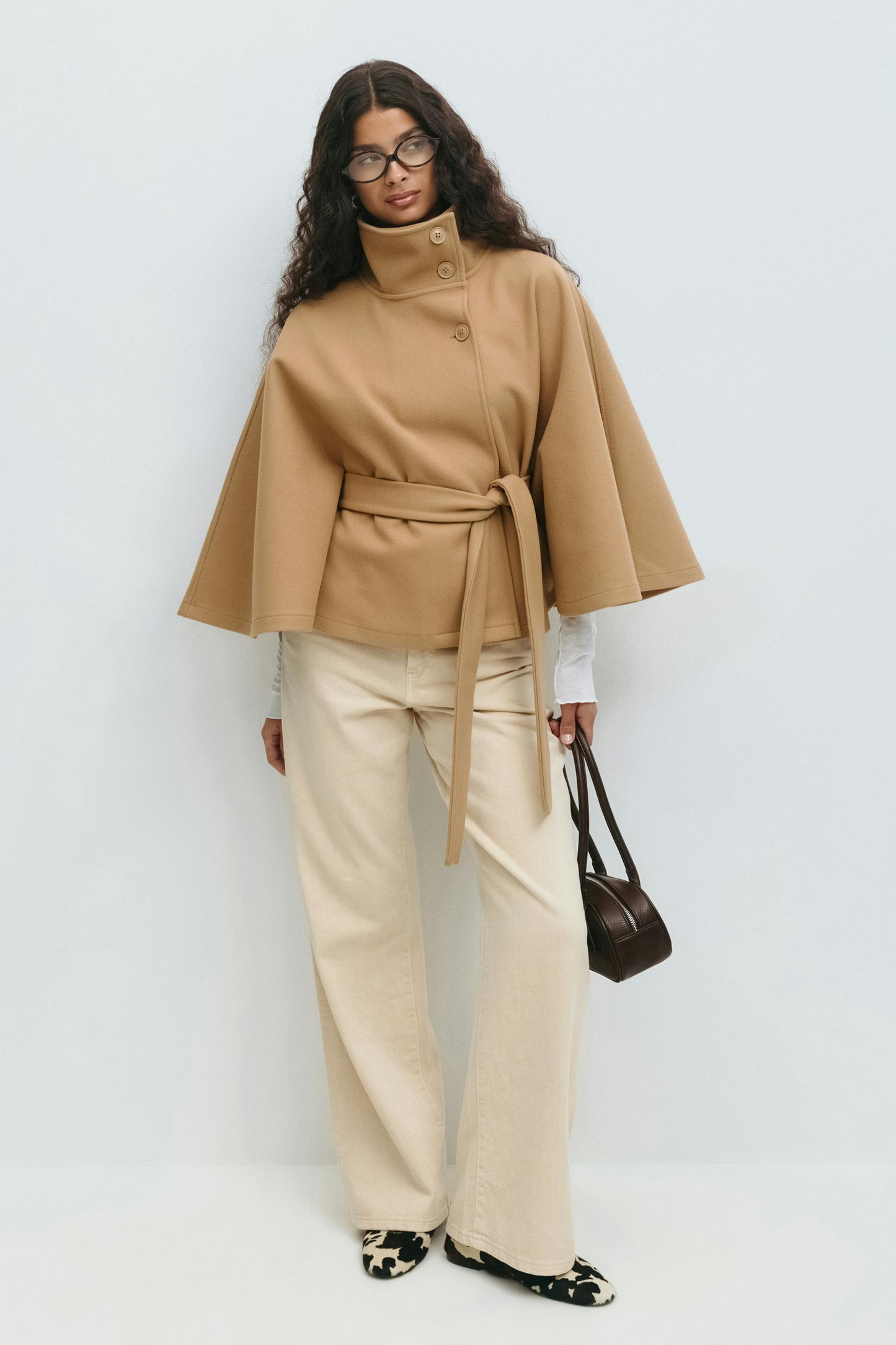 Emily | Belted Cape Jacket