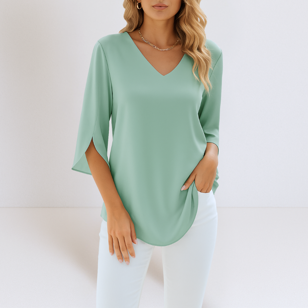 Lara | Elegant Blouse With Tummy Coverage