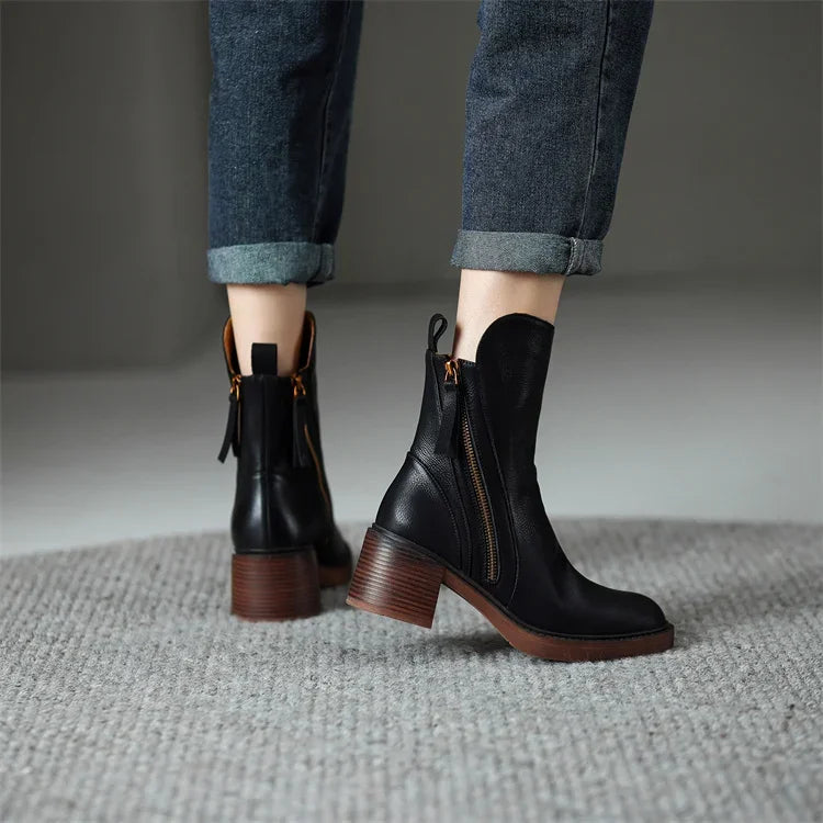 Zara | Leather Boots