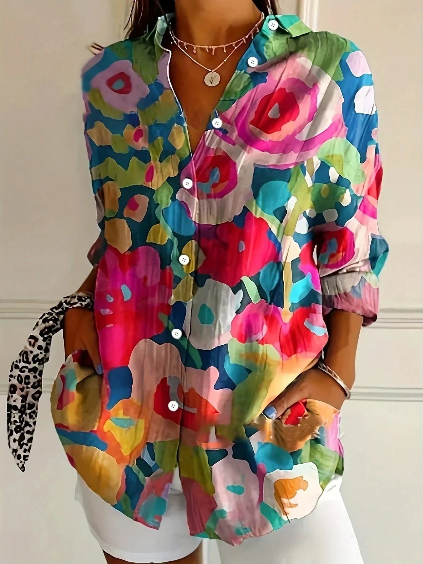 Helena | Colorful Pattern Blouse