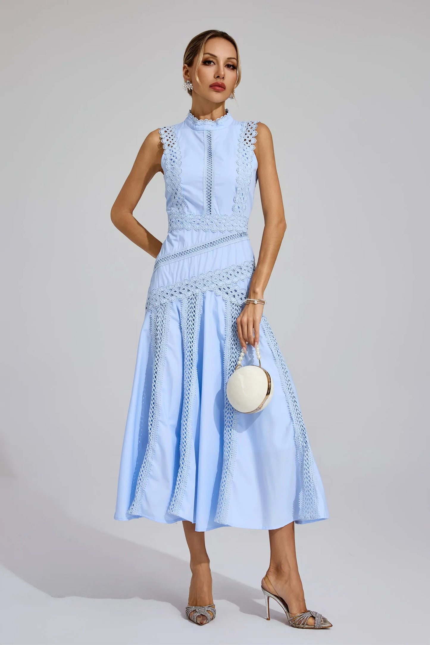 Lisette | Sleeveless Lace Dress