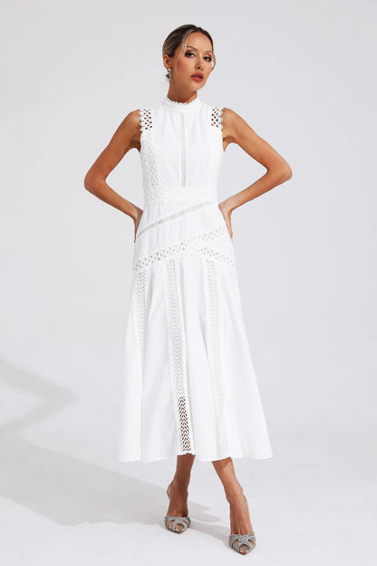 Lisette | Sleeveless Lace Dress