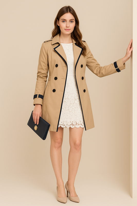 Maya | Double-Breasted Trench Coat